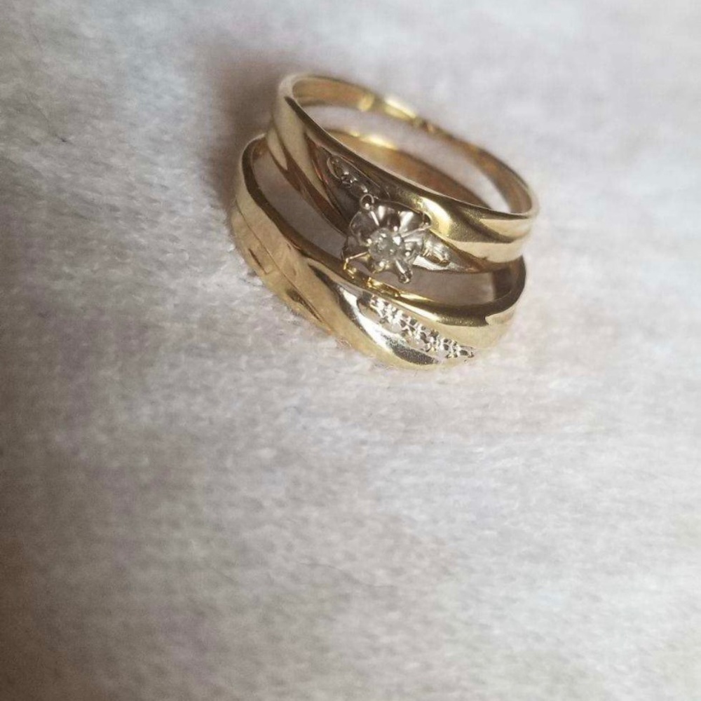 Vintage Wedding Ring Set